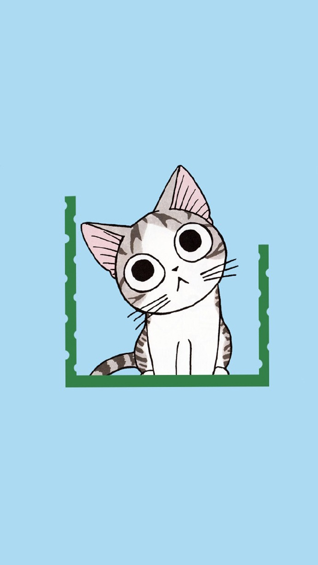可爱猫咪卡通图片手机壁纸 第二辑